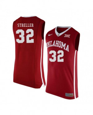 Mens Oklahoma Sooners #32 Read Streller Red College Jersey 504575-772